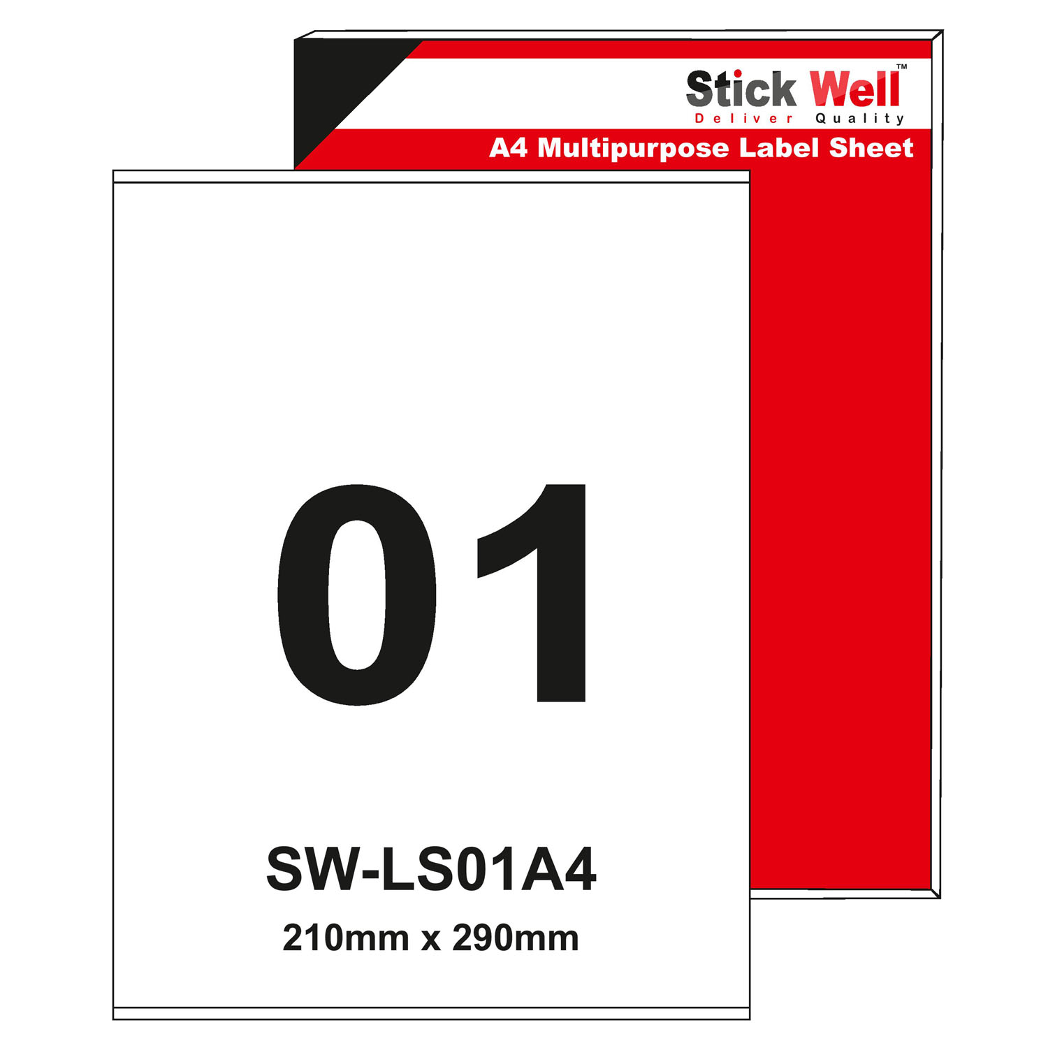 SHIPING LABEL 210mm X 290mm  FULL A4 SIZE LABEL SHEET