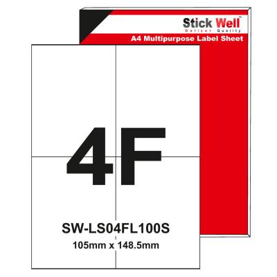 A4 LABEL SHEET ONLINE MARKETPLACE  4 FULL CUT SHIPPING LABELS