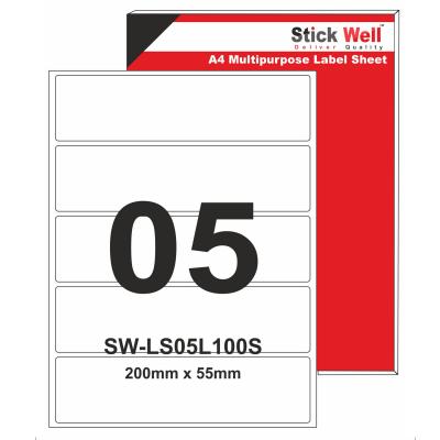 A4 LABEL SHEET OFFICE FILE FOLDER LABEL PER SHEET 5 LABELS