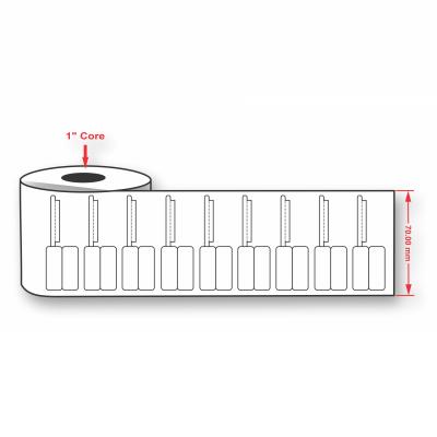 65mm X 22mm Label With Fulll Gum 30mm Print Area Jewelery Tag