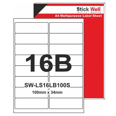 A4 LABEL SHEET ADDRESS LABELS,  16 LABEL PER SHEET